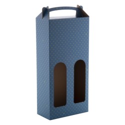 Boîte en carton avec anse 2 bouteilles