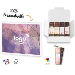 Carte chocolat 4 barres premium