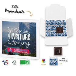Carte chocolat 9 carrés premium