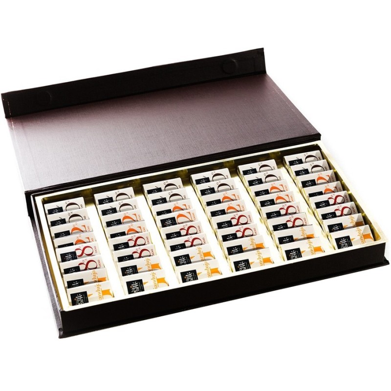 Coffret chocolat 48 carrés premium