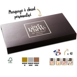 Coffret chocolat 48 carrés premium