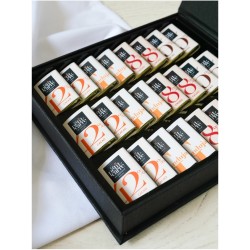 Coffret chocolat 24 carrés premium