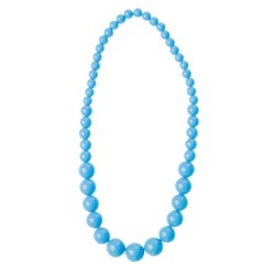 COLLIER PERLE NEON BLEU