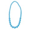 COLLIER PERLE NEON BLEU