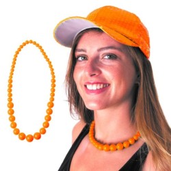 COLLIER PERLE NEON VERT