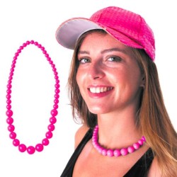 COLLIER PERLE NEON VERT