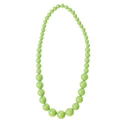 COLLIER PERLE NEON VERT