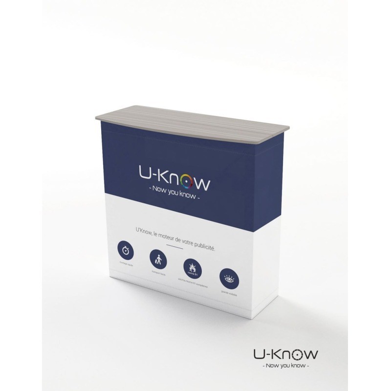 Comptoir d'accueil - bar velcro