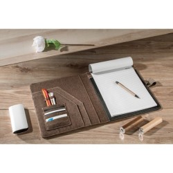 Conférencier a4 en toile de lin