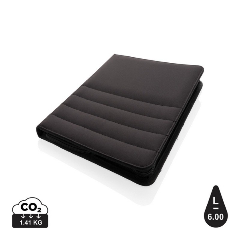 Conférencier a4 zippé recyclé