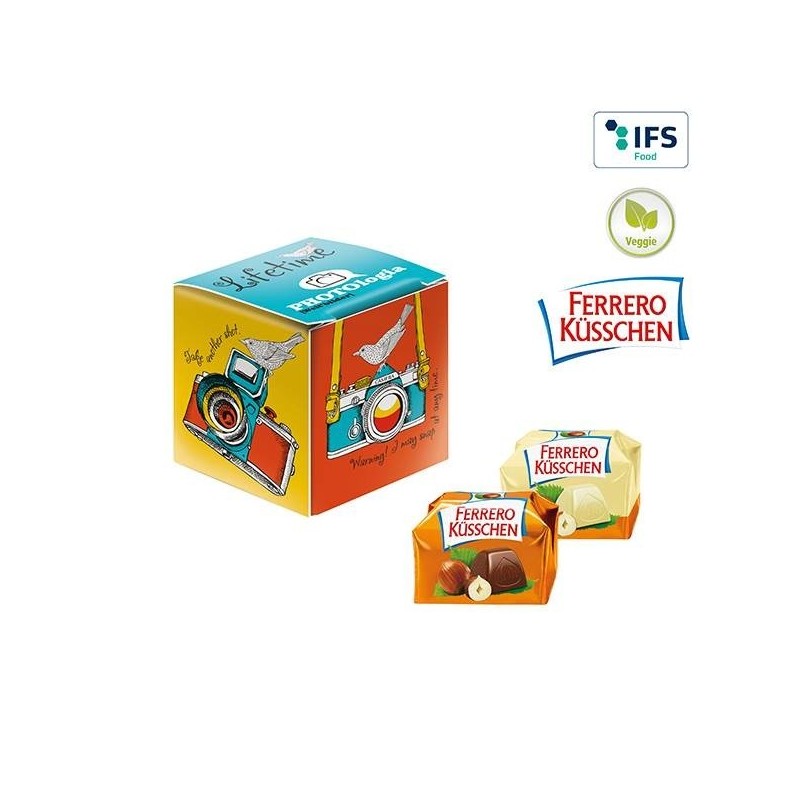 Mini-cube publicitaire avec Ferrero Küsschen