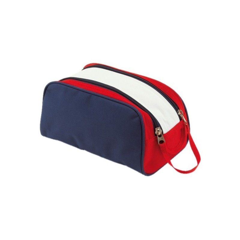 Trousse de toilette tricolore