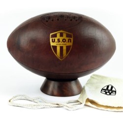 BALLON DE RUGBY VINTAGE CUIR