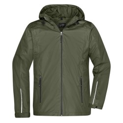 Veste coupe-vent doublée 3 en 1 avec capuche