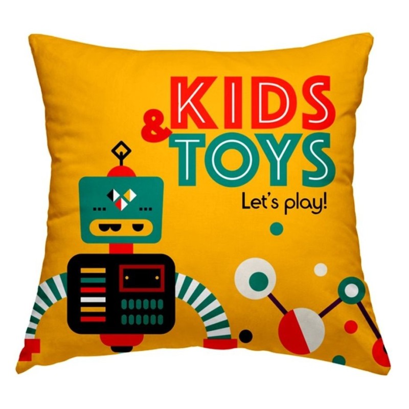 Coussin microfibre 45x45cm quadri