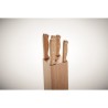  Set de 5 couteaux dans socle