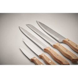  Set de 5 couteaux dans socle