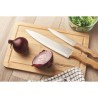 Planche à découper en bambou et couteaux