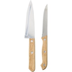 Ensemble de 2 couteaux en bambou Tony
