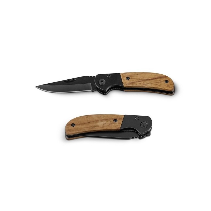 Canif en acier inoxydable et bois