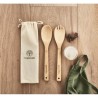 Couverts à salade en bambou