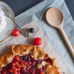 Cuillère en bois ronde