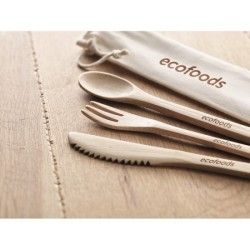 Set de couverts en bambou