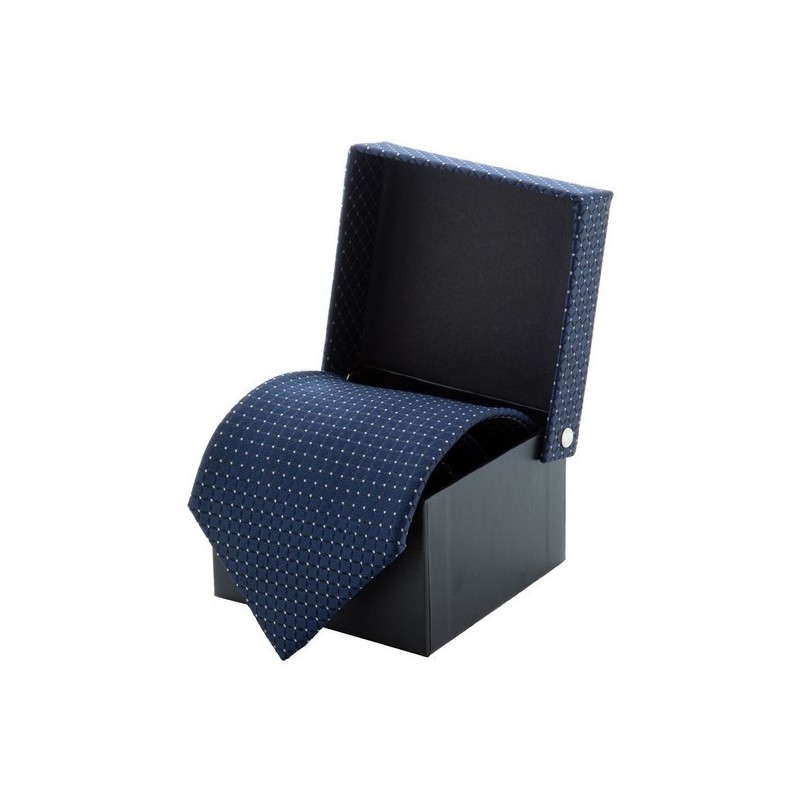 Cravate en polyester à motif carré