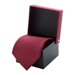 Cravate en polyester à motif carré