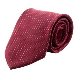 Cravate en polyester à motif carré