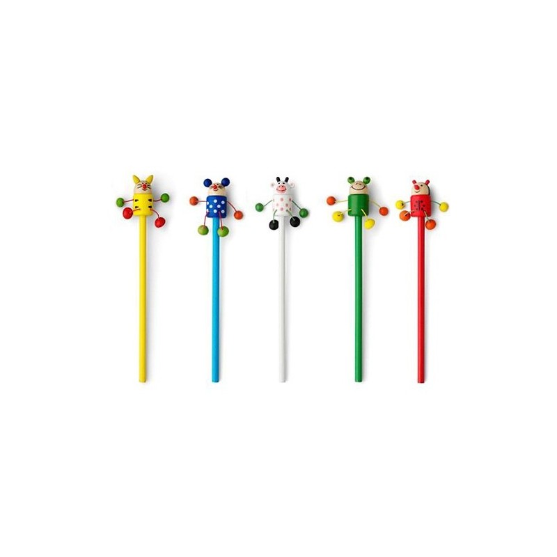 Crayon à papier avec figurine