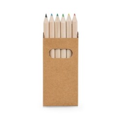 Boîte avec 6 crayons de couleur