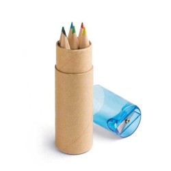 Boîte avec 6 crayons de couleur