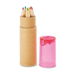 Tube de 6 crayons de couleur