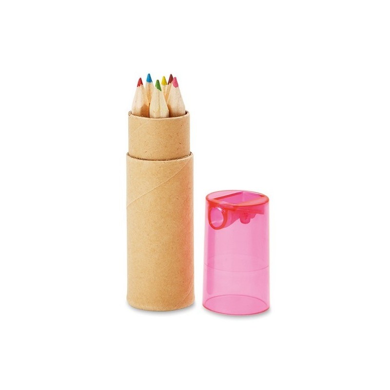 Tube de 6 crayons de couleur