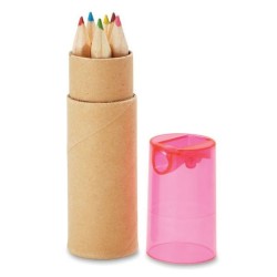 Tube de 6 crayons de couleur