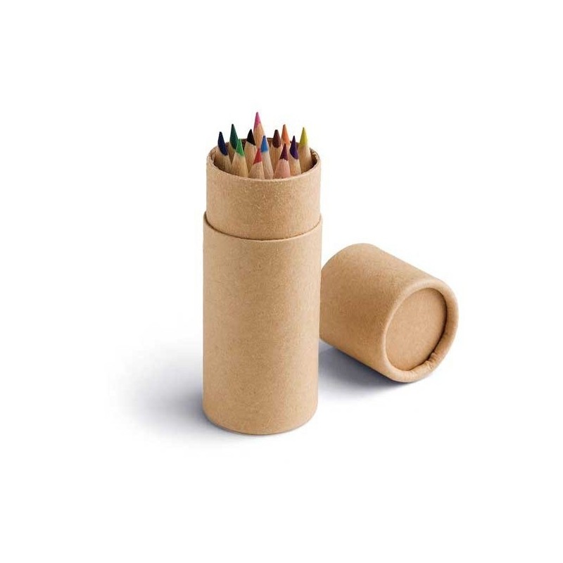 Boîte avec 12 crayons de couleur