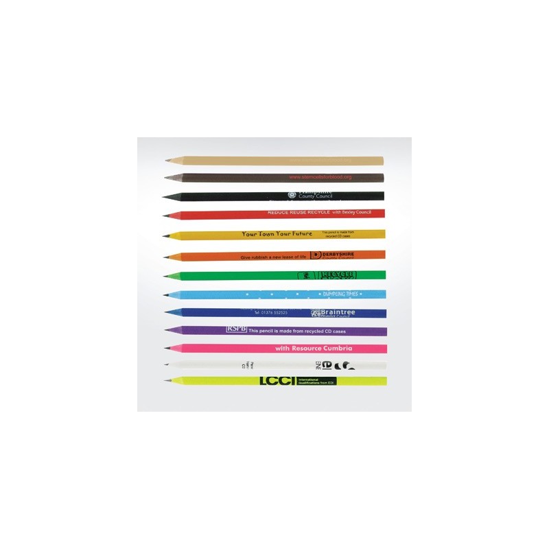 Crayon à papier recyclé à partir de boîtes de CD