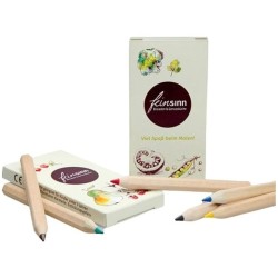 6 petits crayons de couleur durables