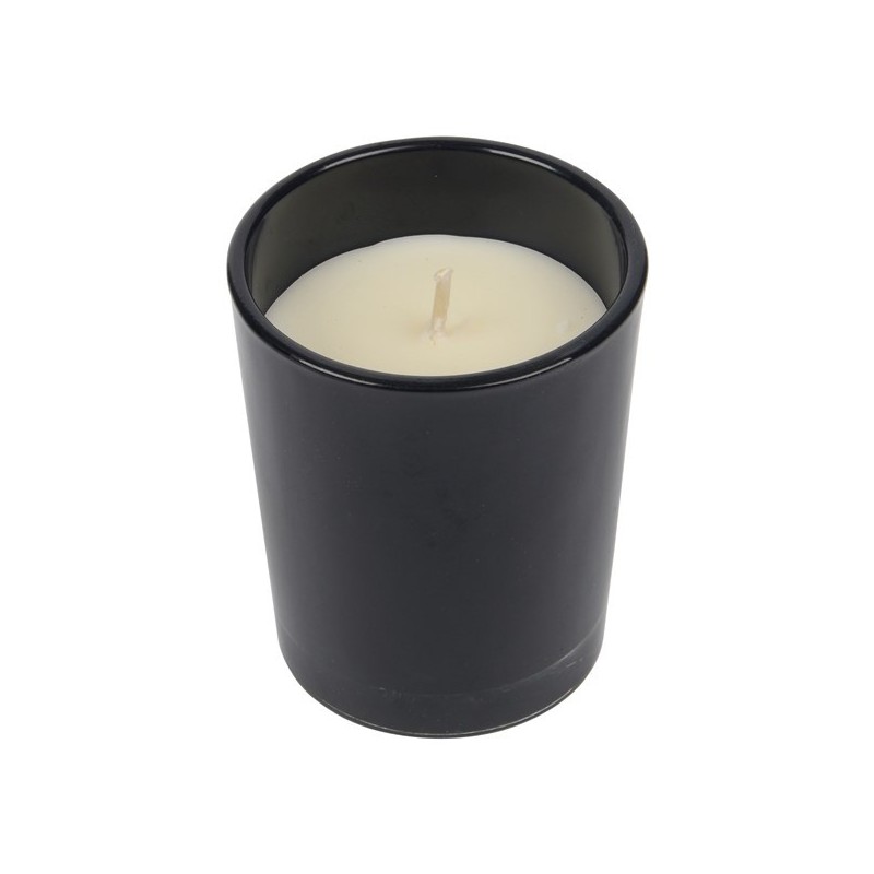 Bougie dans un verre coloré