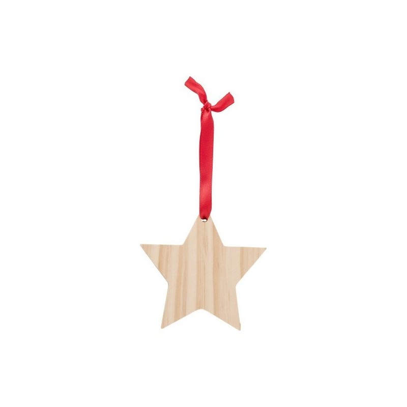 Décoration de Noël en bois Étoile