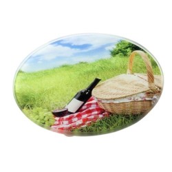 Sous-plat en verre Round