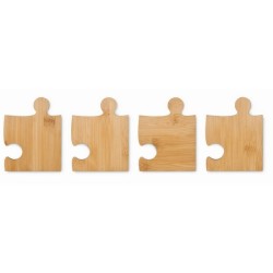  Lot de 4 sous-verres puzzle