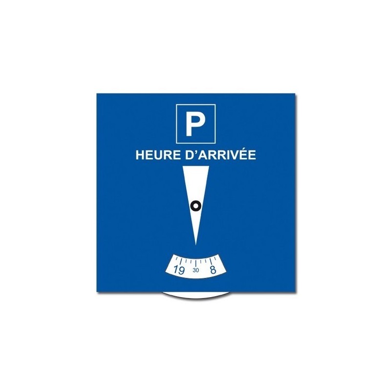 Disque de stationnement carton 15  x 15 cm