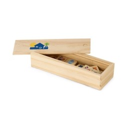 Jeu de dominos en bois