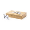 Jeu de domino dans un coffret bambou