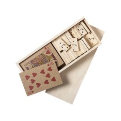 Coffret jeu de carte et domino