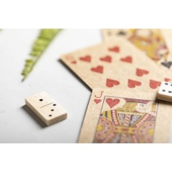 Coffret jeu de carte et domino