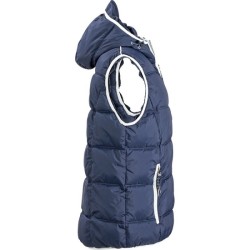 Bodywarmer matelassé avec capuche