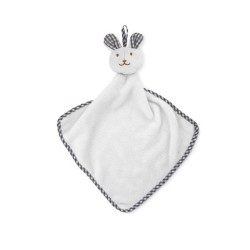 Serviette lapin en peluche